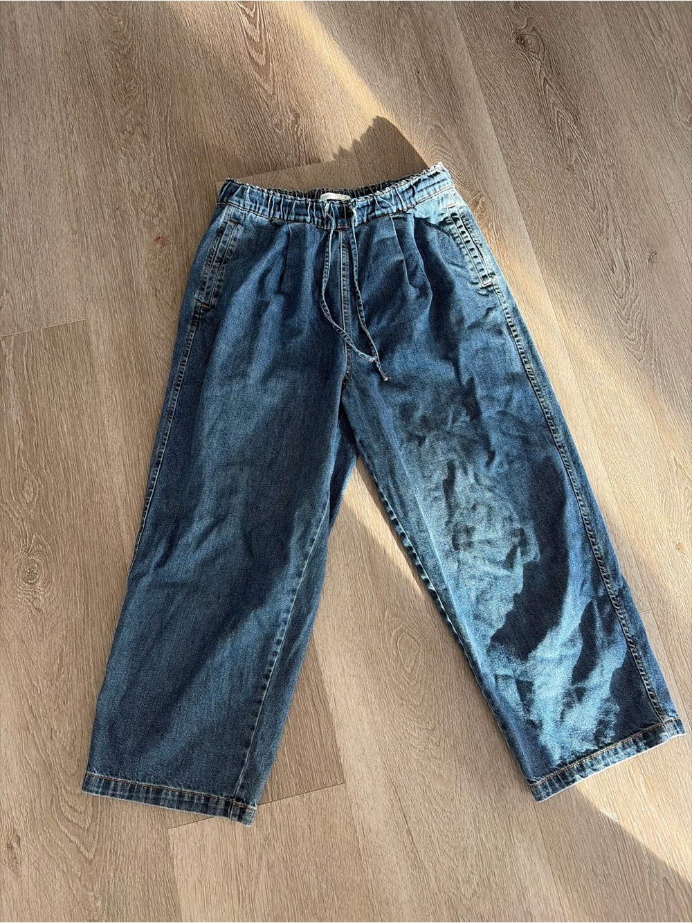 Oysho‎ barrel denim jeans boho gypsi